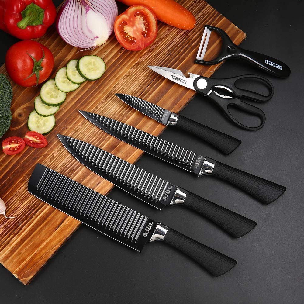 6 Pcs Non-Stick Knife Set for Kitchen